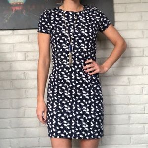 Dandelion puff print bodycon dress.